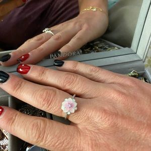 Pandora retired magnolia ring